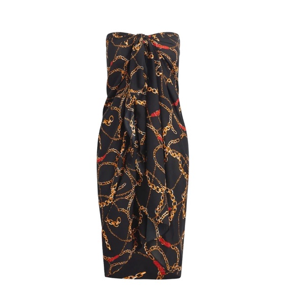 NEW Walter Baker Paradise Sarong with Ibiza Chain Design Versatile Piece - Picture 4 of 6